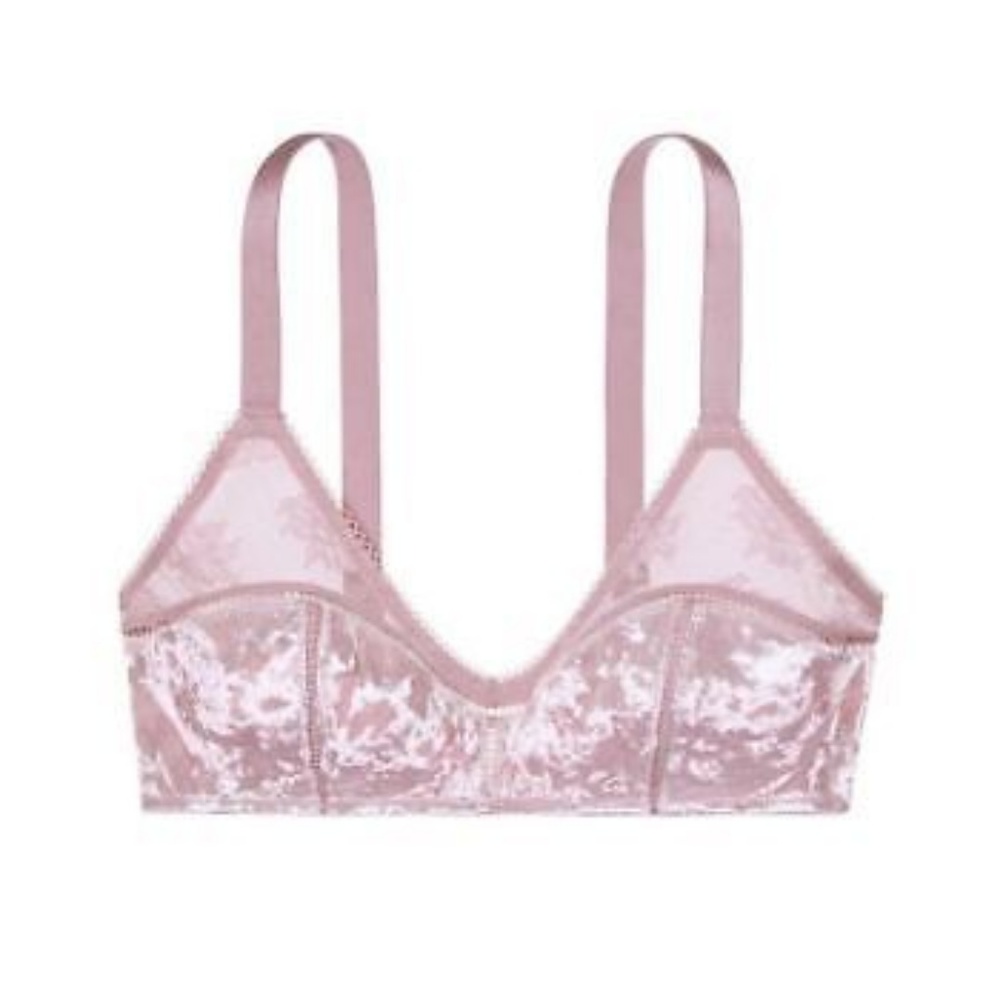 VICTORIA'S SECRET Lavender Crushed Velvet Bralette